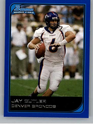 2006 Bowman Mavi Futbol 114 Jay Cutler SER / 500 Denver Broncos Topps Şirketi Tarafından Üretilen Resmi NFL Ticaret Kartı