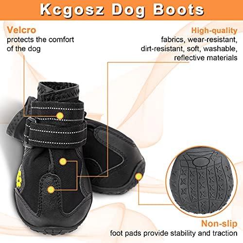 Kcgosz Açık Köpek Ayakkabıları, Su Geçirmez Köpek Botları, evcil hayvan yağmur Botları, Orta ve Büyük Köpekler için Koşu Ayakkabıları,