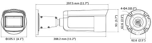 8MP Bullet IP Kamera-Değişken Odaklı Lens - 100ft IR Aralığı-Açık IP67 Anma-Beyaz
