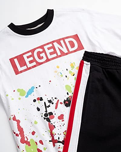 Quad Seven Erkek Çocuk Spor Giyim Seti - Kısa Kollu Tişört ve Jogger Eşofman Altı