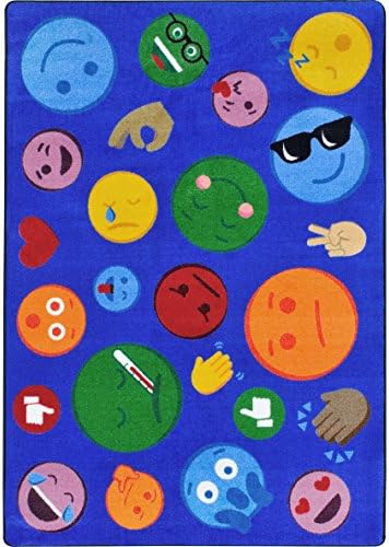 Sevinç Halıları Onları Sallıyor Emoji'nin Çocuk Halıları D Çok Renkli