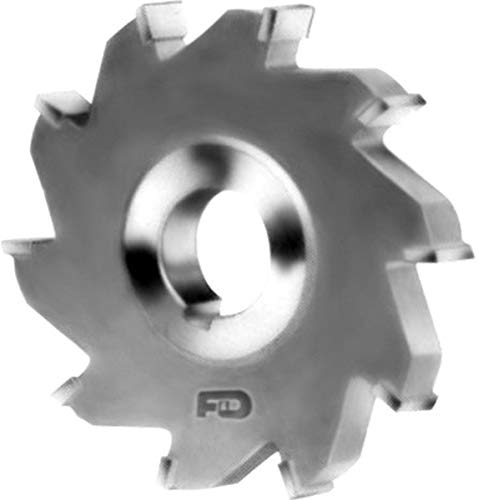 F & D Tool Company 12139-SSC5202 Paslanmaz Çelik için Karbür Uçlu Yan Freze, 1-1/4 Çardak Deliği, 5 Çap, 5/8 Yüz Genişliği, 12