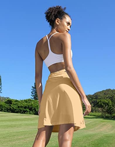 Vıodıa kadın 20 Diz Boyu Skorts Etekler UPF50 + Atletik Tenis Golf Etek Kadınlar ıçin Rahat Yaz Etekler