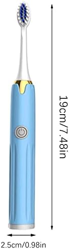 YUUAND Diş Fırçası Pil Temizleme Akustik 3 Kafaları Değişim Yumuşak Kıl Pil Serisi 9500 Kez/Dak