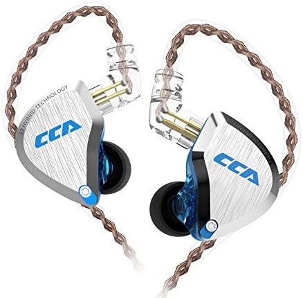 CCA C12 Kulak Monitör, 5BA + 1DD Dengeli Armatür Sürücüler HiFi Bas Kulak Kulaklık Kulaklık Gürültü Iptal Kulakiçi Çinko Alaşım