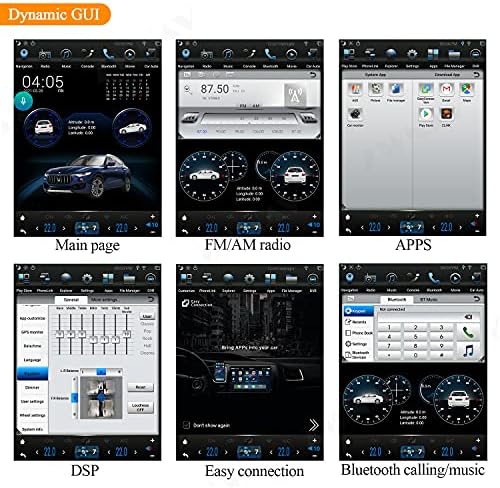 ZWNAV Android 9.0 Tesla Araba Stereo için Maserati Levante 2012-2020, IPS Dokunmatik Ekran, 4G RAM Araba GPS Navigasyon Kafa