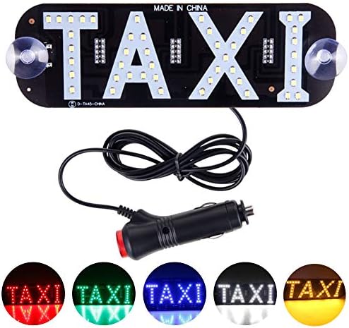YSY kırmızı LED işareti Dekor, taksi yanıp sönen Kanca ile Araba Pencere üzerinde DC12V araç şarj İnvertör taksi ışık lambası