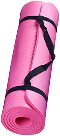 ıLUGU 15mm Yoga Mat Kalın Kaymaz egzersiz matı Çevre Dostu Yoga Mat Taşıma Kayışı ile Mat Pad Taşıma Kayışı ile Örgü Çanta için