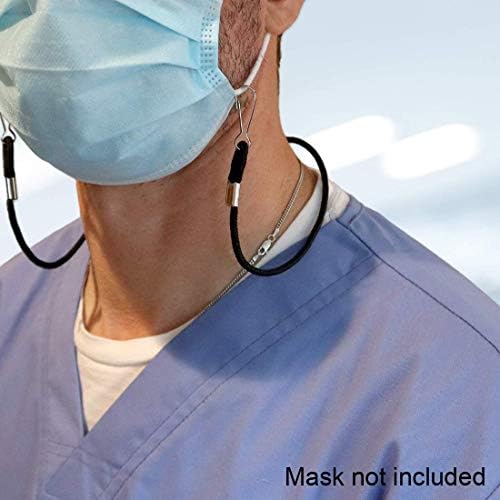 Çocuklar için maske kordonu, Maske Tutucu Klipsli Ayarlanabilir Maske Kordonu Kadın Erkek için Yüz Kolye Tutucu Askısı Boynun