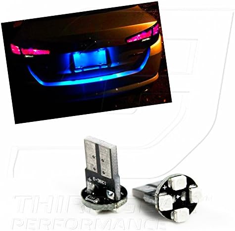 TGP T10 Mavi 4 LED SMD Plaka Kama ampuller çifti 2007-2010 Pontiac G5 ile Uyumlu