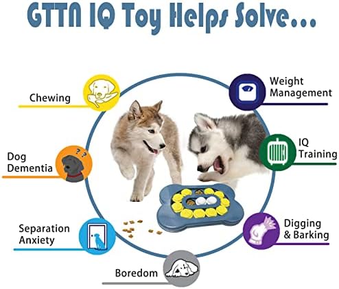 Büyük Orta Küçük Köpekler için Köpek Bulmaca Oyuncakları, Ayarlanabilir Zorluk Seviyesi, Etkileşimli Köpek Oyuncakları, IQ Eğitimi