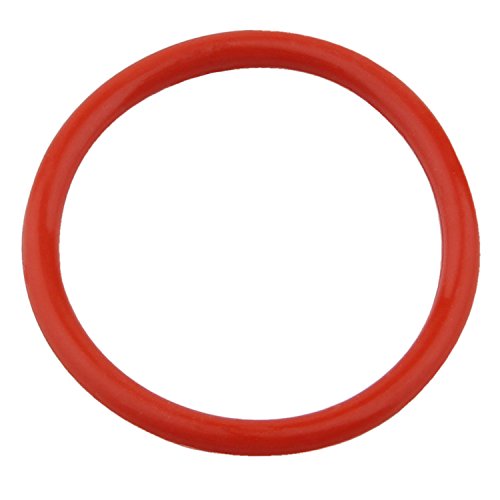 DERNORD Silikon O-Ring, 2-1/4 ID, 2-1 / 2 OD, 1/8 Genişlik, 70A Durometre, Kırmızı (10'lu Paket)