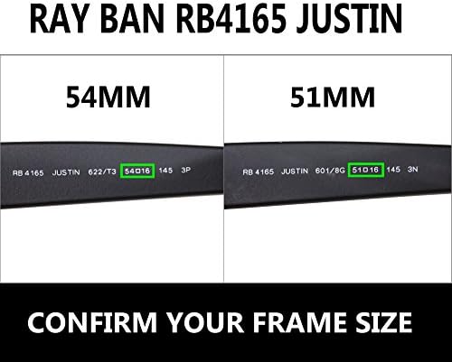 IKON LENSLER için Yedek Lensler RB4165 Ray Ban (Polarize) - RayBan RB 4165 Justin Güneş Gözlüğü Uyar-Derin Mavi