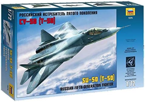 70 Elemanları Rus Uçak Modelleri 11.6-inç Rus Beşinci Nesil Fighter SU-50 Plastik Model seti Ölçeği