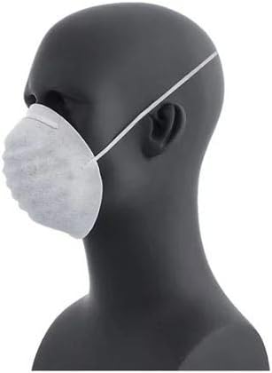 Beyaz Koni Tek Kullanımlık Yüz Maskesi. Derecelendirilmemiş Toz Maskeleri (paket başına 50 sayım)