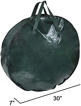 Joiedomi Noel Ağacı ve Noel Çelenk saklama çantası Seti-7.5 ft Demonte Yapay Noel Ağacı ve 30 Çelenk, Taşıma Kolları ve Fermuarlı