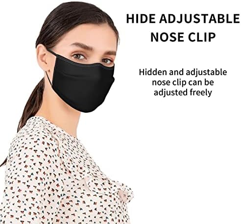 Yeniden Kullanılabilir Filtre Güvenlik Yüz Maskeleri, Erkekler ve Kadınlar için 5 Katlı Nefes Alabilen Koruma Maskeleri