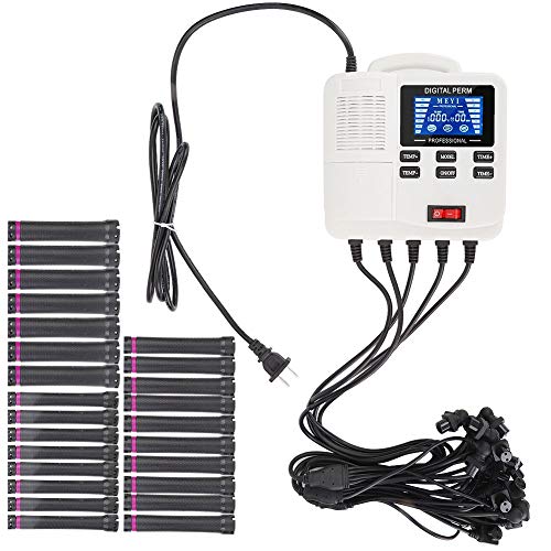 EVTSCAN Küçük Taşınabilir dijital PTC ısıtma saç perma makinesi ile saç rulo şekillendirme aracı (ABD)