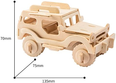3D Bulmaca Ahşap Model Oyuncak Seti Araç Bulid Araba 38 adet