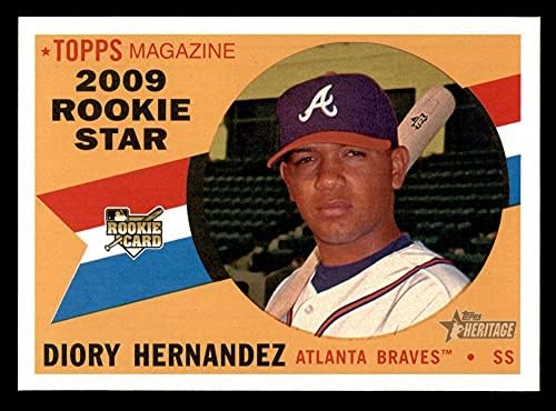 2009 Topps 562 Diory Hernandez Atlanta Braves (Beyzbol Kartı) NM / MT Braves