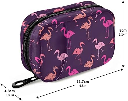 Pembe Flamingo Hap Durumda, Haftalık Taşınabilir Sevimli Hap Çanta Konteyner 7 Gün Hap Kutusu Organizatör Vitamini Takviyesi