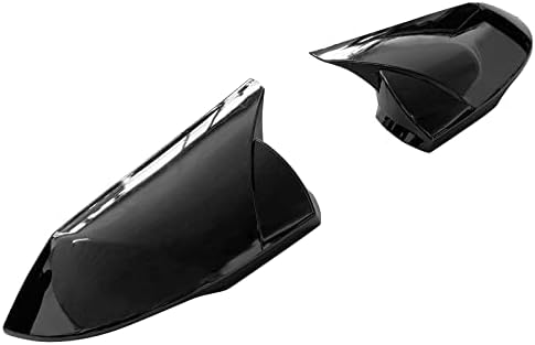 IKON MOTORSPORLARI, Ayna Kapağı İle Uyumlu 2021-2022 Hyundai Elantra 4-Door Sedan, parlak Siyah ABS Plastik Dikiz Yan Ayna Kapağı