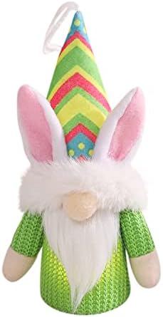 Parlayan Paskalya Meçhul tavşan Rudolph bebek Cüce dekorasyon süsler tavşan peluş bebek