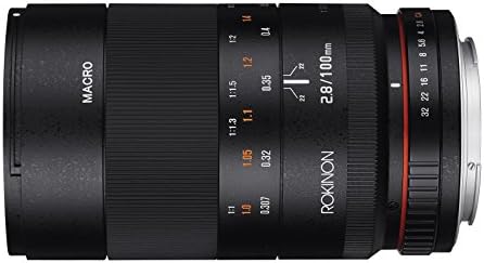 Rokinon 100mm F2.8 ED UMC Tam Çerçeve Telefoto Makro Lens için Olympus ve Panasonic Micro Four Thirds Değiştirilebilir Lens Kameralar