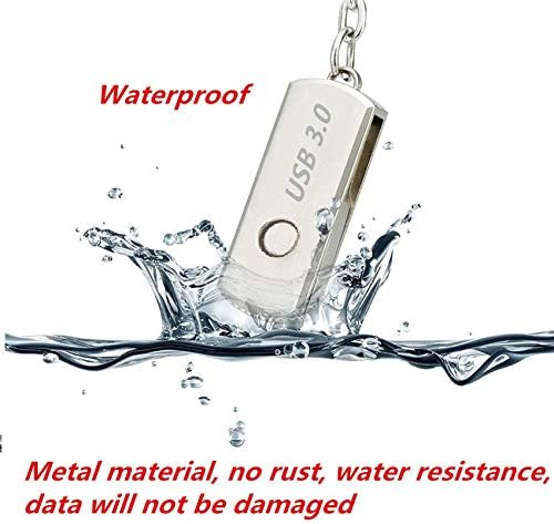 XZ Gümüş Metal Uyumlu 2.0 / 3.0 USB Flash Sürücü, taşınabilir Su Geçirmez Metal Kalem Sürücü Depolama Anahtarlık Başparmak Sürücü