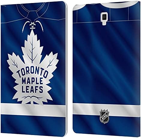 Kafa Durumda Tasarımları Resmi Lisanslı NHL Jersey Toronto Maple Leafs Deri Kitap Cüzdan Kılıf Kapak ile Uyumlu Galaxy Tab S4
