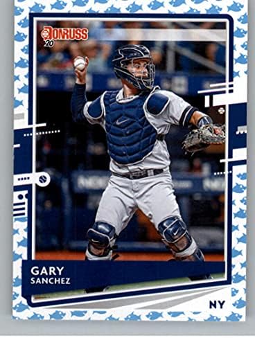 2020 Donruss Bebek Köpekbalığı Beyzbol 74 Gary Sanchez New York Yankees Panini Amerika'dan Resmi MLB PA Emoji Ticaret Kartı