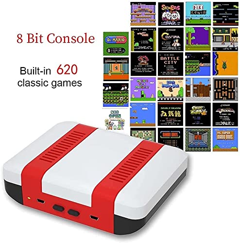 Yeni Klasik 8-Bit PS1 Mini Oyun Konsolu, tak ve Çalıştır Retro TV Oyun Konsolları Dahili 620 NES Klasik Oyunlar