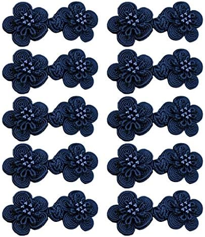 CXV 10 Pairs Çiçek Çin El Yapımı Cheongsam Düğmeleri Dikiş Düğüm Raptiye DIY El Sanatları Giyim Aksesuarları Giyim Düğmeleri