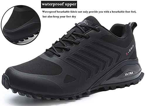 NAIKOYO erkek Trail koşu ayakkabıları Su Geçirmez yürüyüş ayakkabıları Hafif Nefes Yürüyüş Ayakkabı Atletik Sneakers