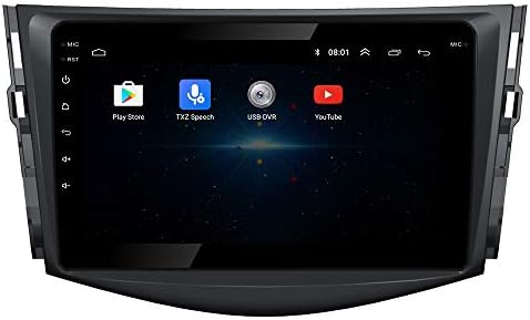Android 10 Autoradio Araç Navigasyon Stereo Multimedya Oynatıcı GPS Radyo IPS 2.5 D Dokunmatik Ekran Toyota RAV4 2007-2012 için