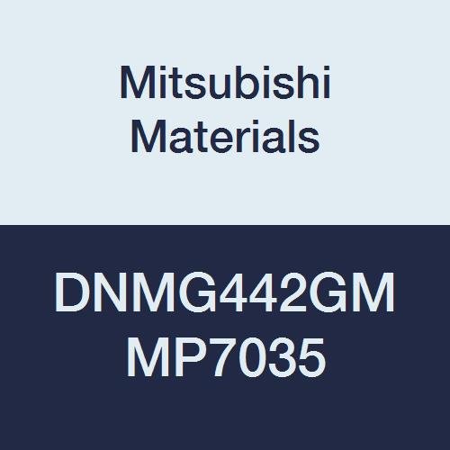 Mitsubishi Malzemeleri DNMG442GM MP7035 Karbür DN Tipi Negatif Tornalama Ucu Delikli, Dengesiz Kesim, Kaplamalı, Eşkenar Dörtgen