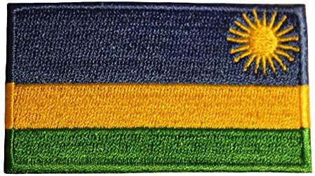 SUPERDAVVES SUPERSTORE Ruanda Ülke Bayrağı Küçük Demir on Patch Crest Rozeti 1. 5X2. 5 İnç Yeni