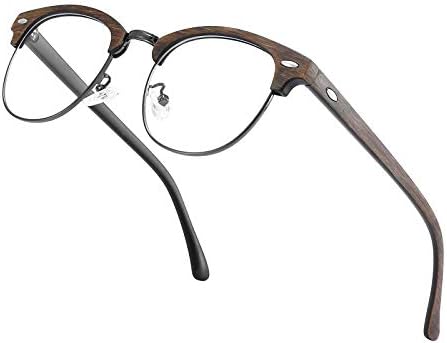  Mavi ışık engelleme gözlük kadınlar, yarı çerçevesiz şeffaf Lens, erkekler için profesyonel Bilgisayar Oyunu Gözlük, Anti Göz