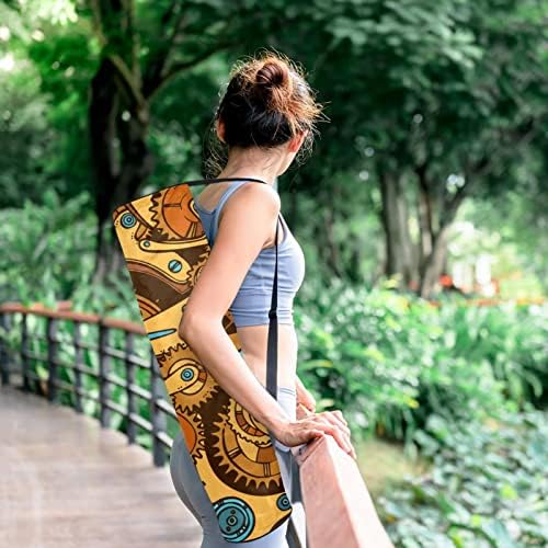 Endüstriyel Dişli Dişliler Yoga Mat Çanta Tam Zip Yoga Taşıma Çantası için Kadın Erkek, egzersiz Yoga Mat Taşıyıcı ile Ayarlanabilir