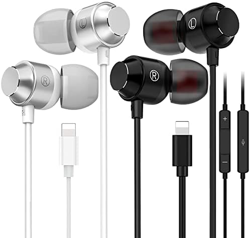 Apple MFi Sertifikalı Kulaklıklar, Kulakiçi Kulaklık Mikrofon Denetleyicili Yıldırım Konektörü, İzolasyon Gürültüsü,iPhone 13