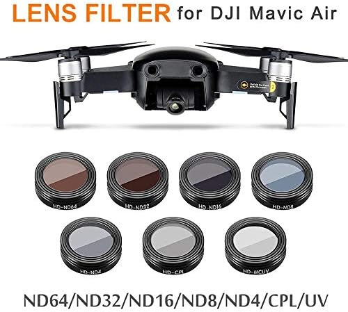 YIJIABINGRU Iplik Filtre UV/ND4/ND8/ND16 / ND32 / CPL Lens Filtreler Kiti için DJI Mavic Hava Drone Kamera Ultralight Lens Kiti