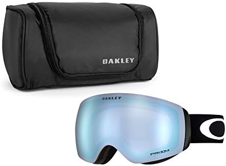 Oakley Uçuş Güvertesi XM Kar Gözlüğü (Mat Siyah Çerçeve/Prizm Safir İridyum Lens) ile Büyük Gözlüğü Yumuşak Kılıf