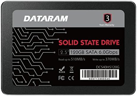 DATARAM 120 GB 2.5 SSD Sürücü Katı Hal Sürücü Intel NUC7I7BNH ile Uyumlu
