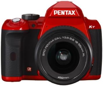 3.0 İnç LCD ve 18-55mm f/3.5-5.6 Lensli Pentax K-r 12.4 MP Dijital SLR Fotoğraf Makinesi (Kırmızı)