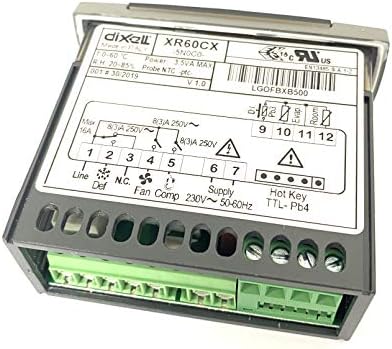 230V için Orta ve Düşük Sıcaklık XR60CX için dijital kontrolör
