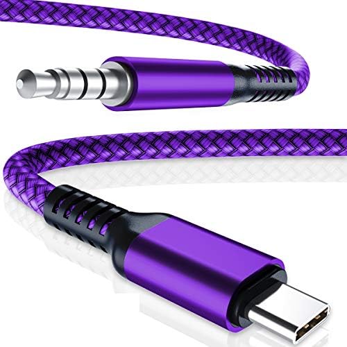 USB Tip C Aux Kablosu 4FT, 3.5 mm jak adaptörü Kulaklık için 1/8 İnç Uzatma Ses Kablosu, Samsung Galaxy Fold Z Flip 2 3 S20 Ultra