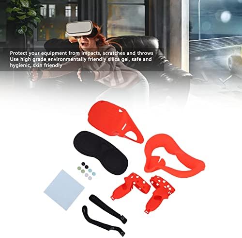 Wisoqu VR Gözlük Koruyucu Kapak, Ev için Yedek VR Gözlük Aksesuarları (kırmızı)