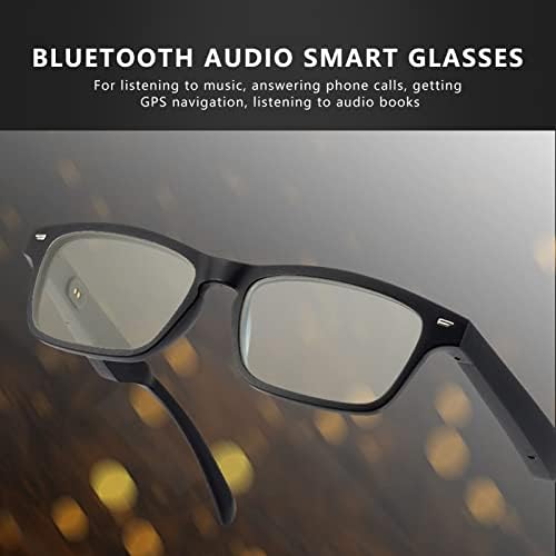 Kablosuz Gözlükler, Seyahat için Su Geçirmez Gözlükler, Mikrofon ve Mini Hoparlörlü, Dahili Büyük Kapasiteli Pil (95mAh)