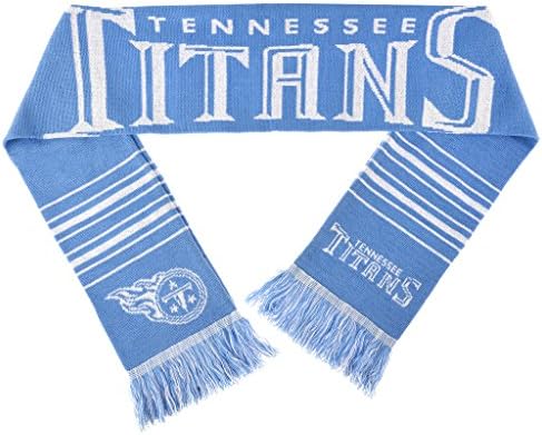 Sonsuza kadar Koleksiyon NFL Akrilik Büyük Wordmark Logo Eşarp, Tennessee Titans