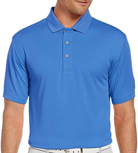 PGA TOUR erkek Airflux Katı Örgü Kısa Kollu Golf Polo Gömlek